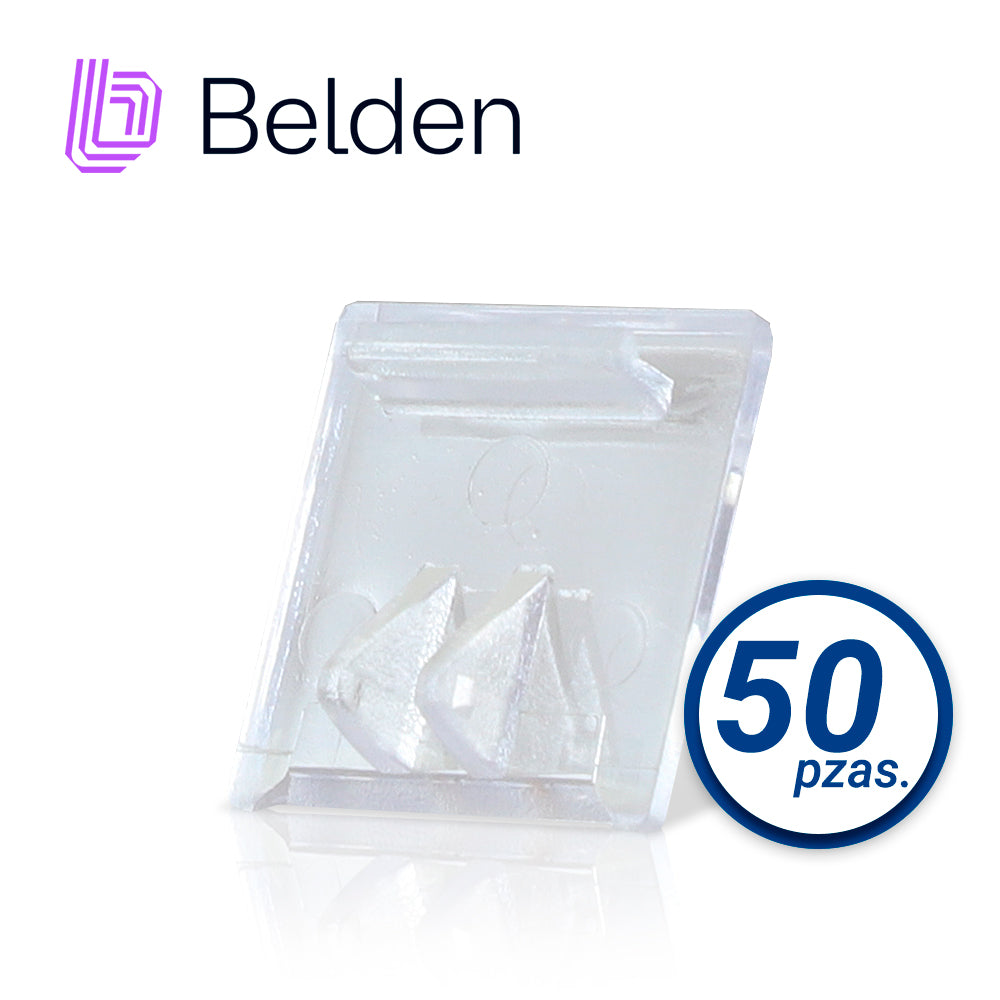cubierta antipolvo para jack modular belden ax101790 transparente 50 pza
