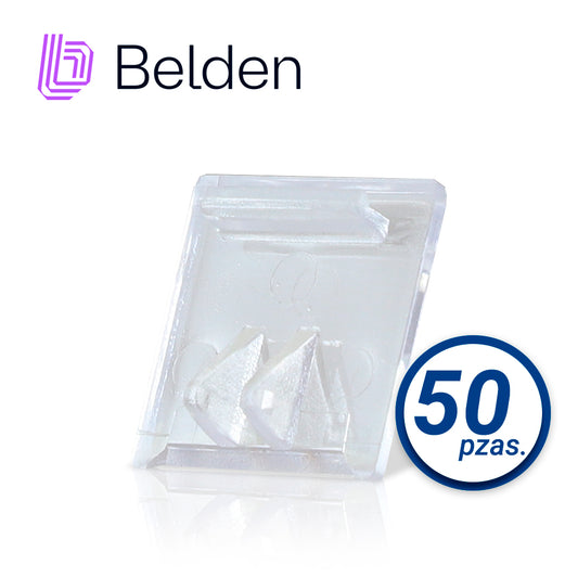 cubierta antipolvo para jack modular belden ax101790 transparente 50 pza