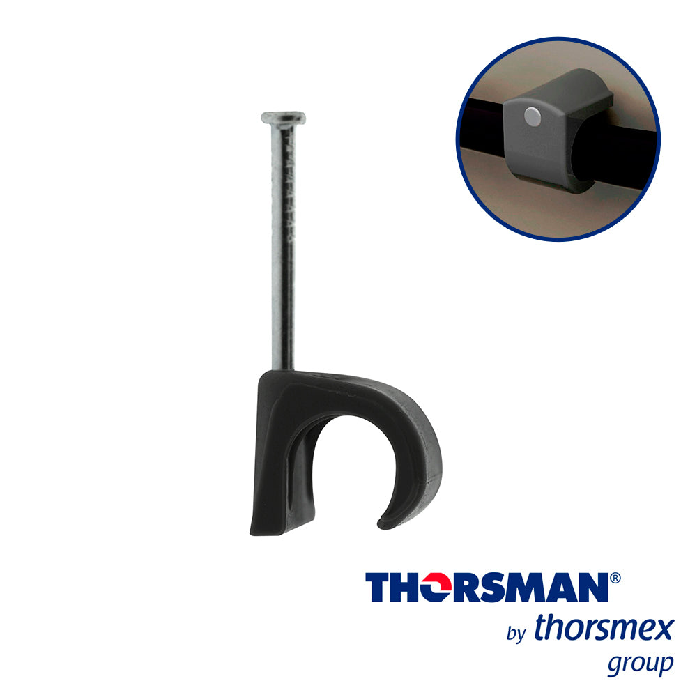 grapas sujethor thorsman 3104-00100 tc 10-14 caja 100pzas color gris ideal para cable calibre 4 a 2 clavo galvanizado grapa de polietileno resistente al impacto corrosion humedad y climas extremos