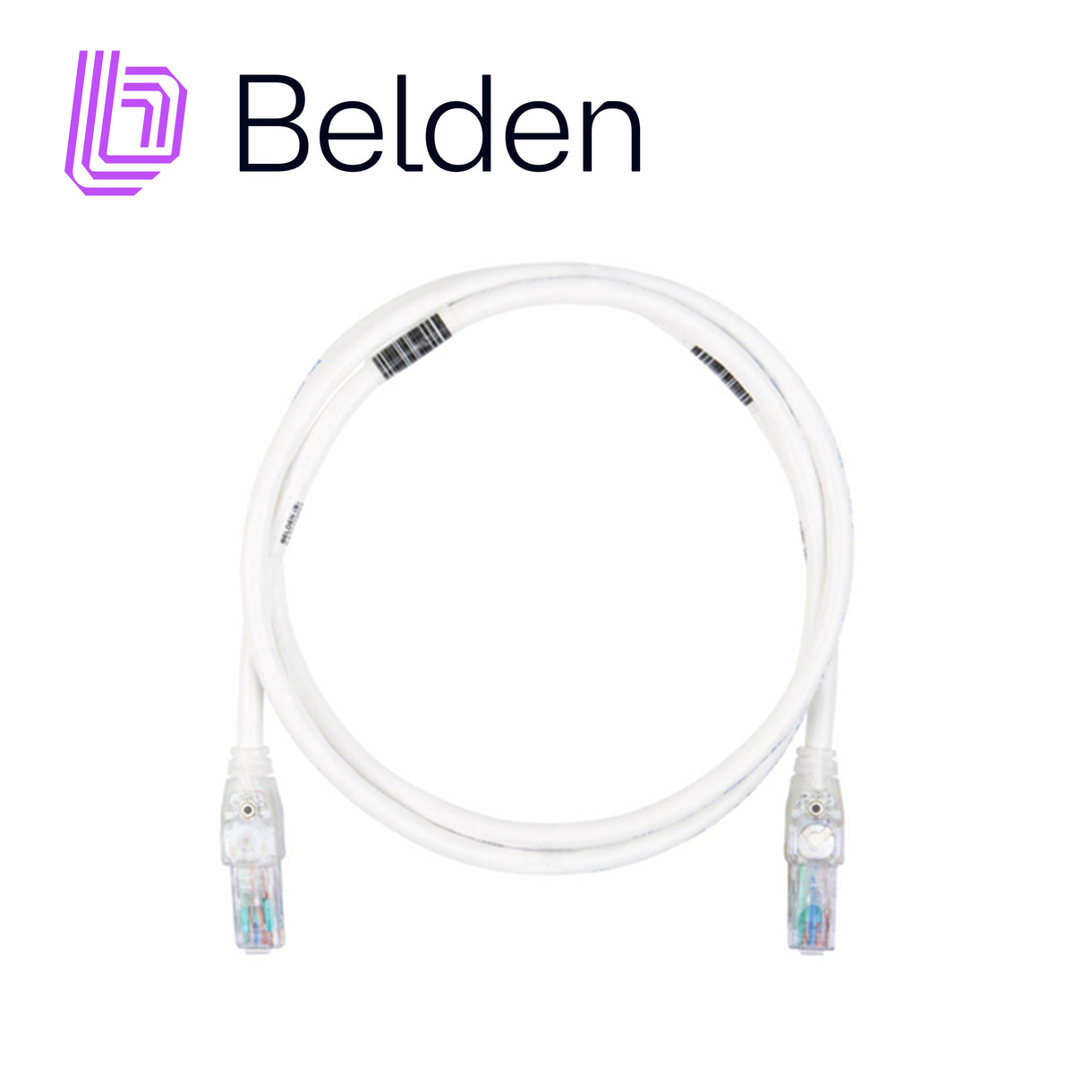 patch cord traceable utp cat6a belden cat1106004/ interior / azul/ 4 pares / 24 awg / forro pvc / cmr / 4 pies 1.2 metros
