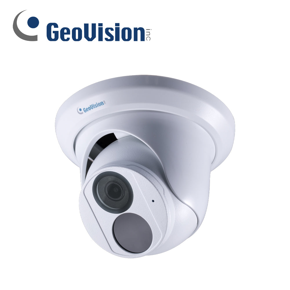 camara ip domo geovision gv-ebd4704 / 4mp / h265 / lente 2.8 mm / 3 axis / ir inteligente 30m/ onvif / microfono embebido / wdr pro / 12vcd & poe / motion detection/ ranura para micro sd (tarjeta no incluida) / ip67
