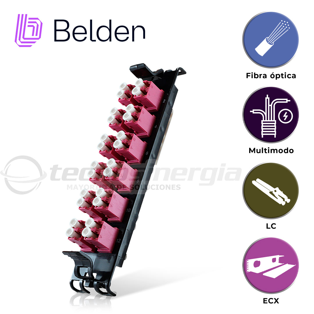 frame fx ecx multimodo belden ff4x12ld / om4 / erika violeta / lc duplex / 12 puertos