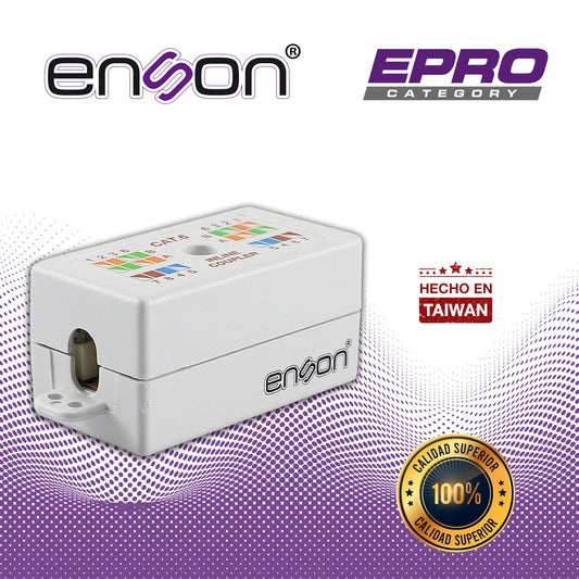 cople utp enson epro-incop6 hilo a hilo cat6 ideal para unir de dos segmentos de cable utp sin terminar requiere rematadora
