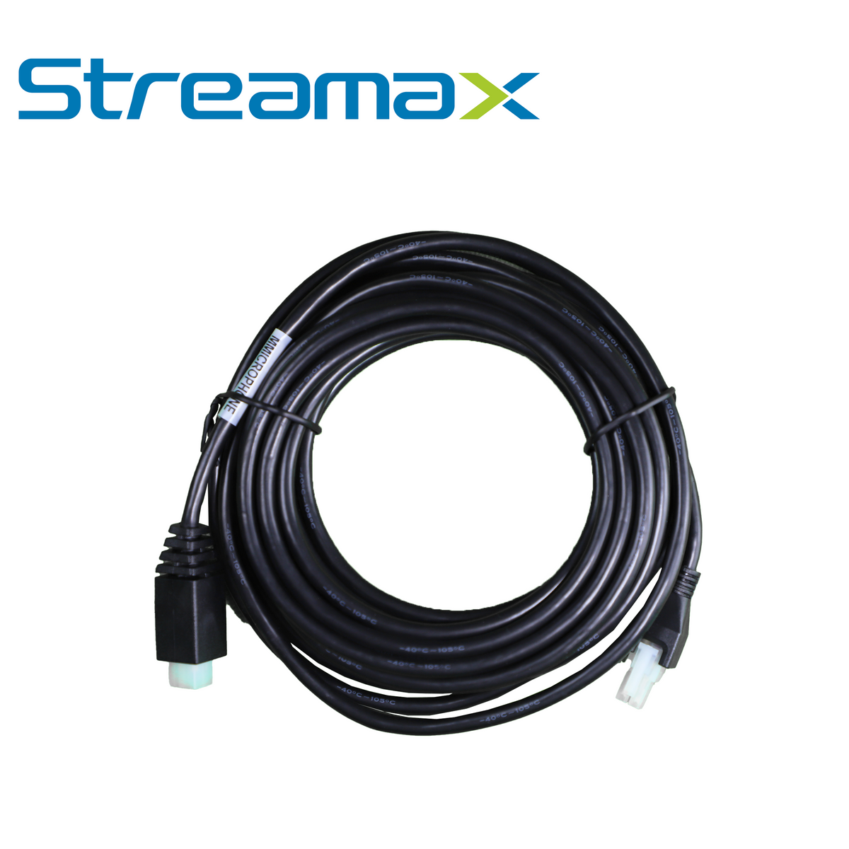 cable para microfono streamax mmicrophone / conector 5557 y 5559-4pin / 6 metros / cable extensor de microfono para ma16max / comunicacion bidireccional / compatible con ma16max