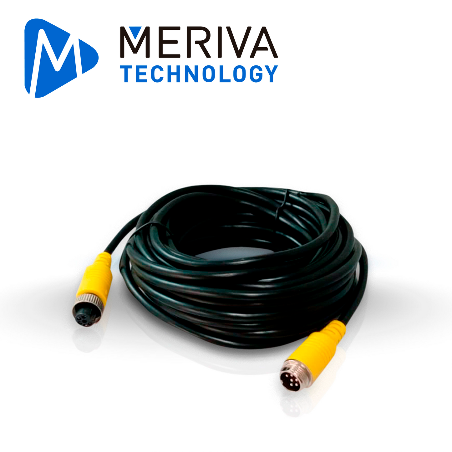 cable din de aviacion serie eco meriva technology mcbeip70 / 6 pines / 7 metros / compatible con camaras ip