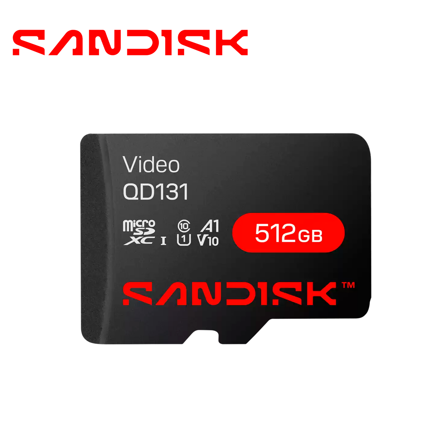 tarjeta memoria micro sd xc sandisk video 512gb sdsdqas5-512g-bp / optimizada para videovigilancia 24/7 / alta resistencia / opera en temperaturas de -25 a 85 grados centigrados / especial para camaras ip y dvr movil