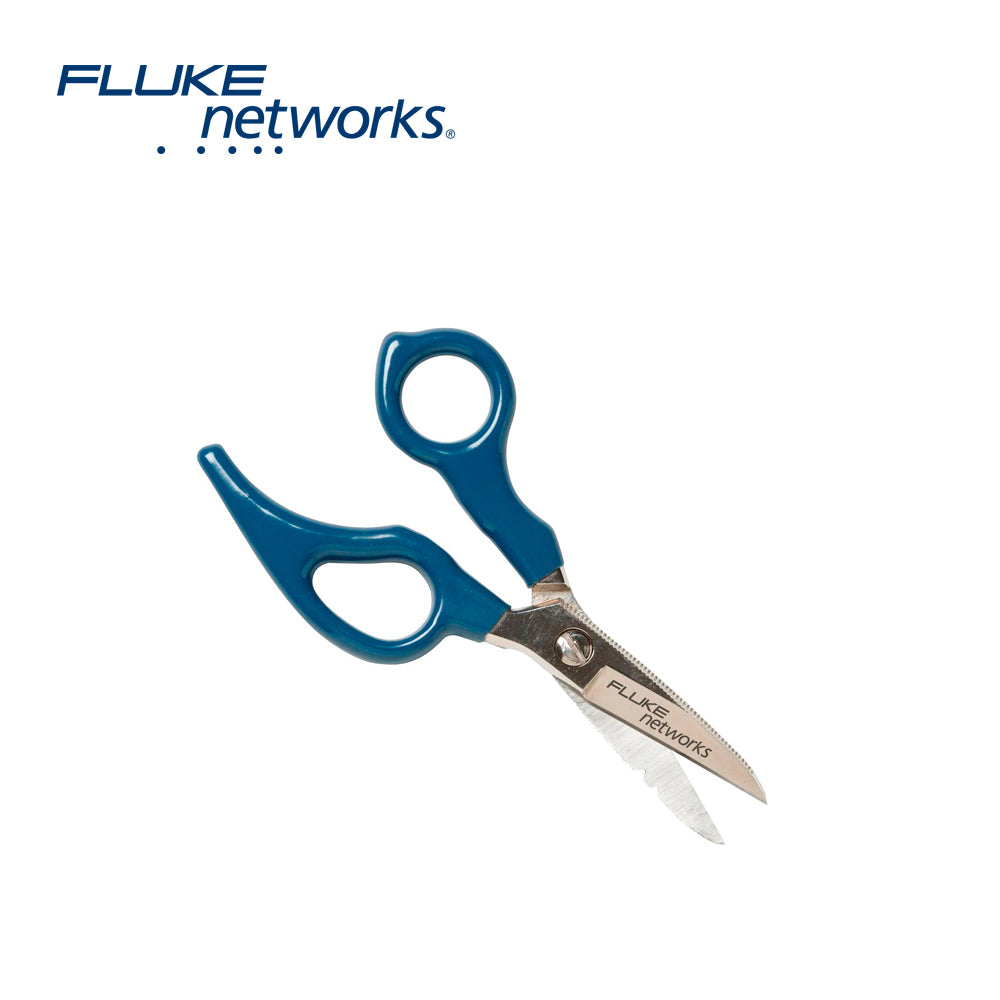 tijeras de alta resistencia acero forjado d-snips fluke networks 44300000 para cables y alambres con lija y raspador
