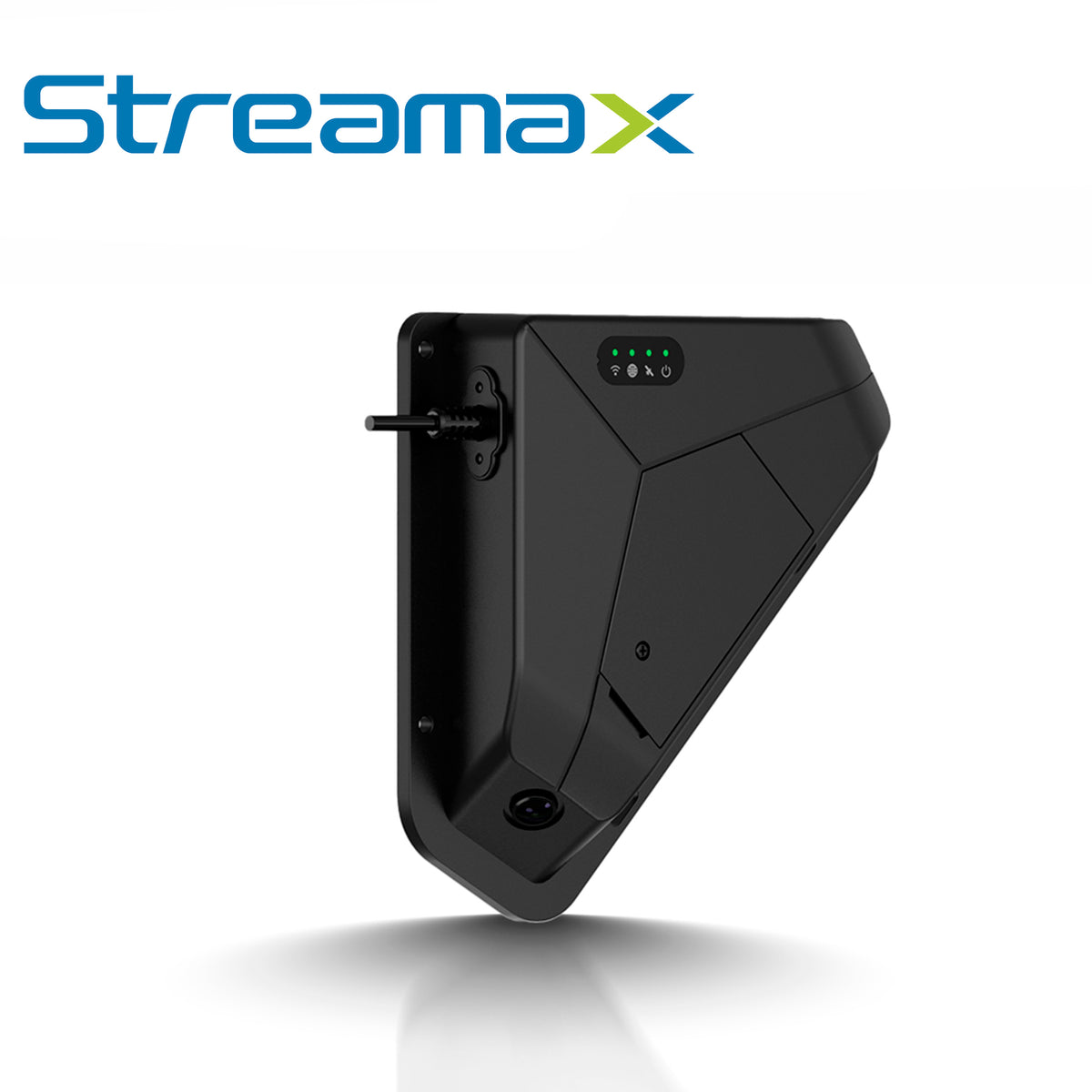 kit solucion de carga inteligente streamax mz5-kit / camara doble lente 2mp y 4k + panel solar con bateria + sensor magnetico bluetooth