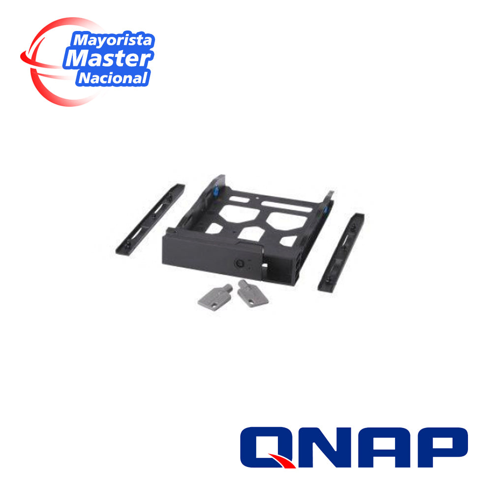 qnap tray-35-blk01 3.5" hdd tray with key lock and two keys black and plastic 2.5" and 3.5" screw packs included.