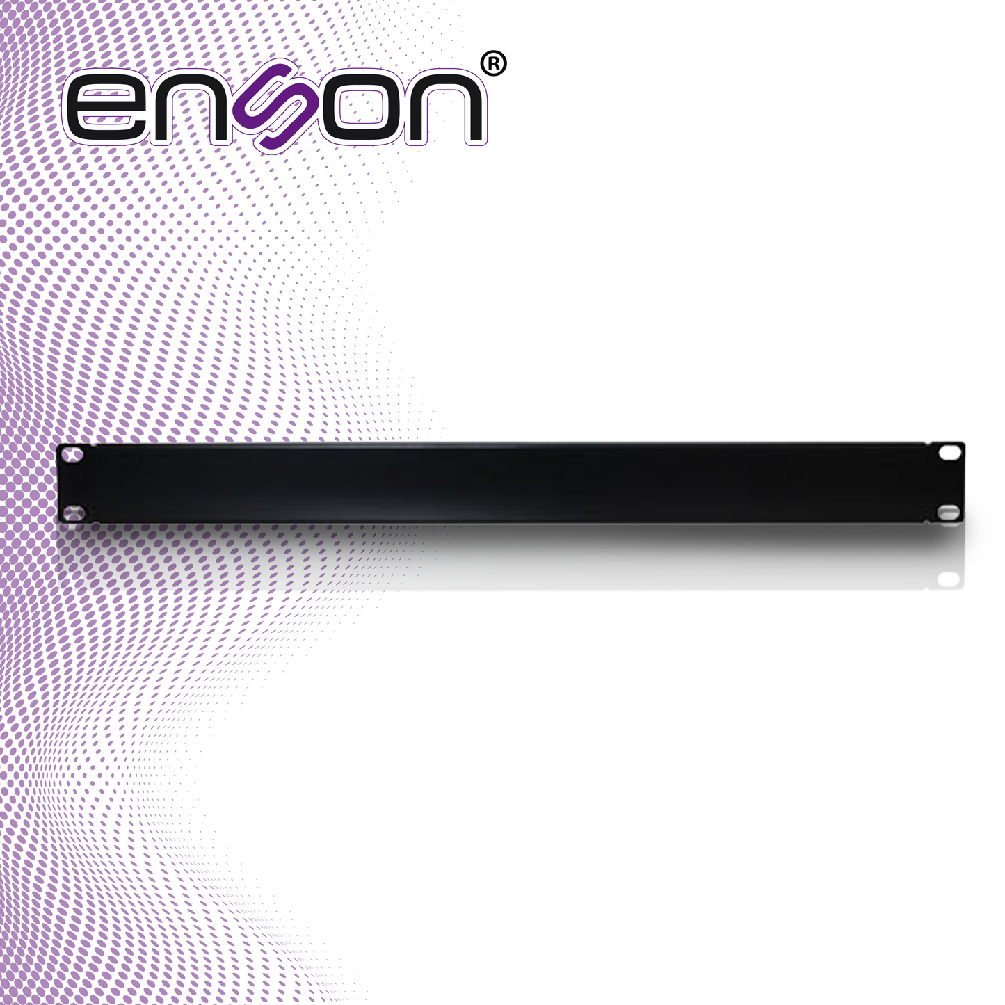 tapa ciega para rack o gabinete enson ens-flat1 fabricada en lamina de acero calibre 22 ideal para cubrir espacios vacios en racks o gabinetes cumple con norma eia