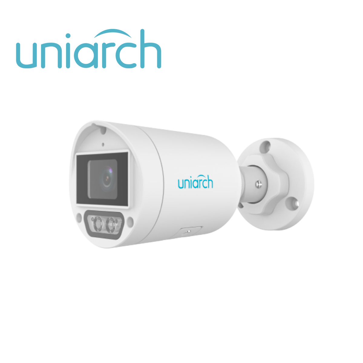 camara ip tipo bala ipc-b124-af28k-dl dual-light uniarch / 4mp / lente fijo 2.8mm / ir30m / luz-calida30m / microfono integrado / ultra-motion-detection / microsd512gb / onvif / ndaa / ip67 / poe af / 12vcd / ultra265 / modo corredor