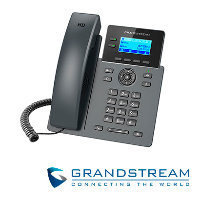 telefono ip grado carrier grandstream grp2602p / 4 cuentas sip / 2 lineas / pantalla lcd / conferencia de 5 vias / 2 puertos 10/100mbps / gestion y aprovisionamiento gdms / alimentacion poe af