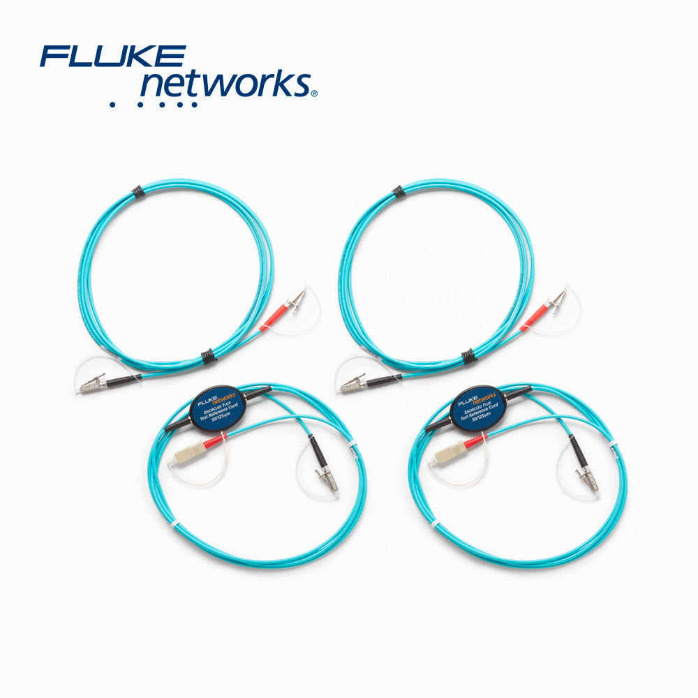 kit de jumper para comprobacion de fibra optica multimodo (encircled flux) 2m fluke networks mrc-50efc-sclckitm (2 sc/lc 2 lc/lc) de metal