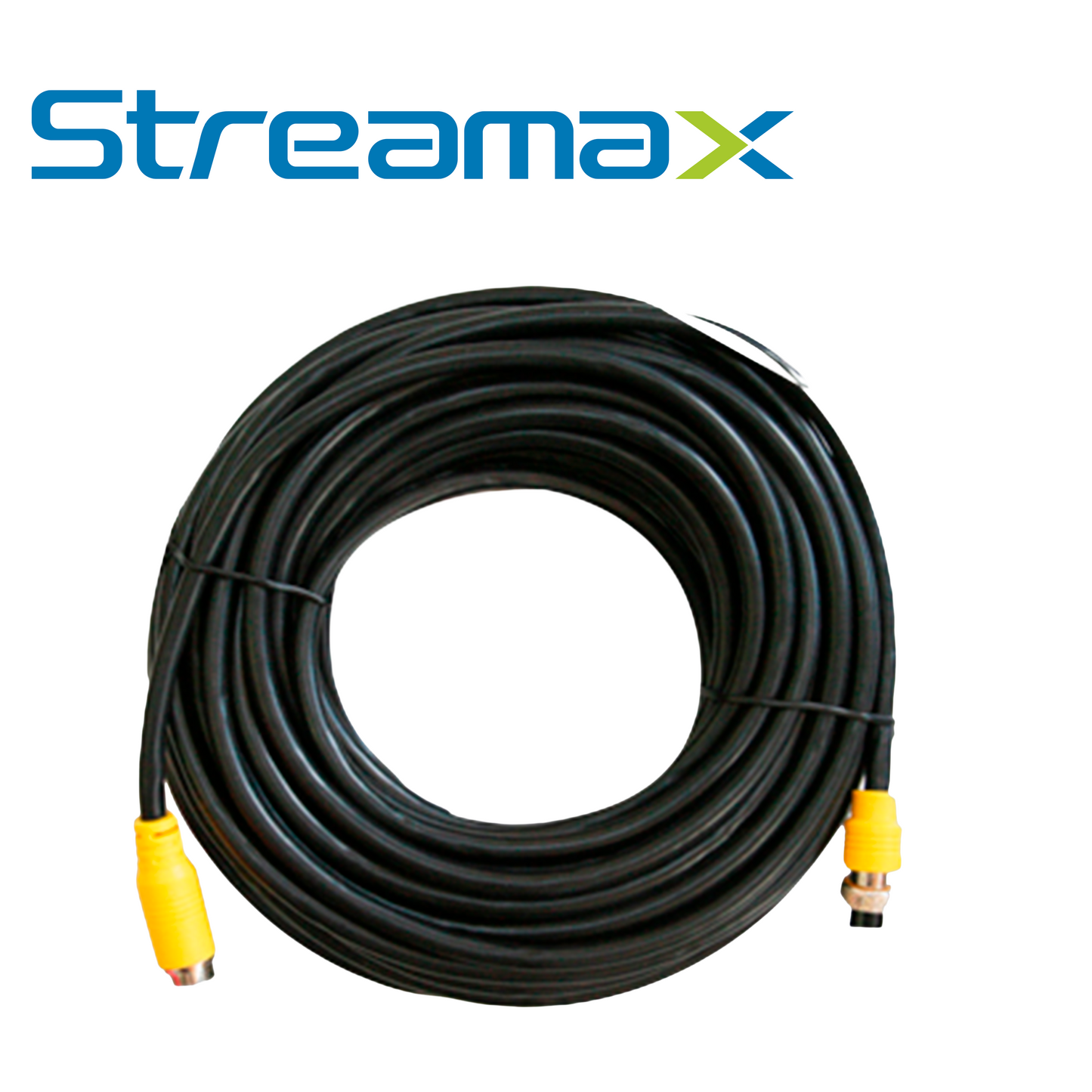 cable din de aviacion streamax mcbip90 / 6 pines / 9 metros / compatible con camaras ip