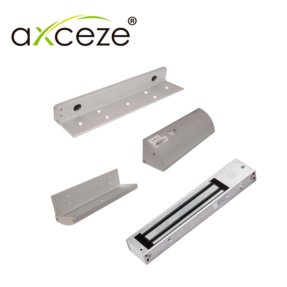 mzlt620 kit con 1x chapa magnetica electroiman ax-m620t + 1x bracket tipo zlc ax-m620-zlc