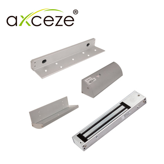mzlt620 kit con 1x chapa magnetica electroiman ax-m620t + 1x bracket tipo zlc ax-m620-zlc