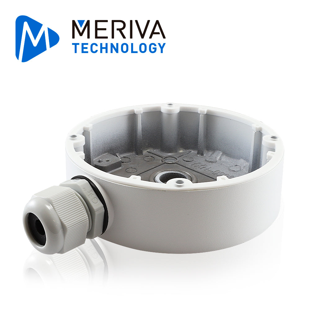 caja de conexiones  redonda meriva technology mva-jb0207 / montaje en pared o techo / compatible con las camaras mvd-eb200za / msc-8314z / msc-5311