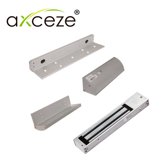 mzt620 kit con 1x chapa magnetica electroiman ax-m620t + 1x bracket tipo zl ax-m620zl