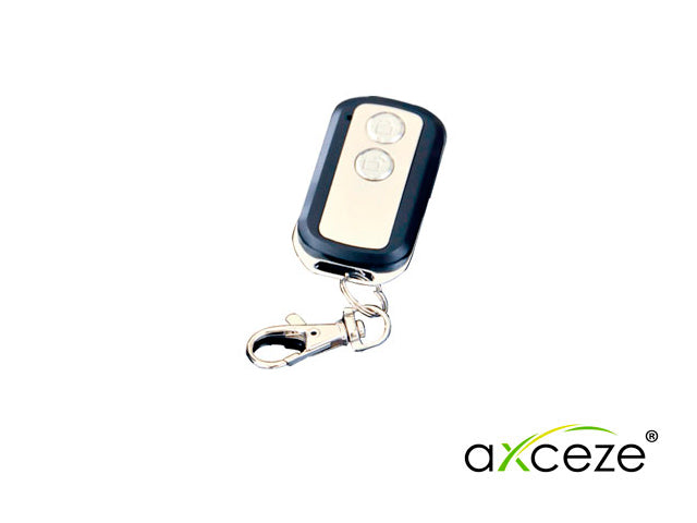control remoto axceze ax-trans10 frecuencia de operacion 433.92mhz configurable por medio de jumper alcance maximo 50m compatible con los receptores ax-rec10