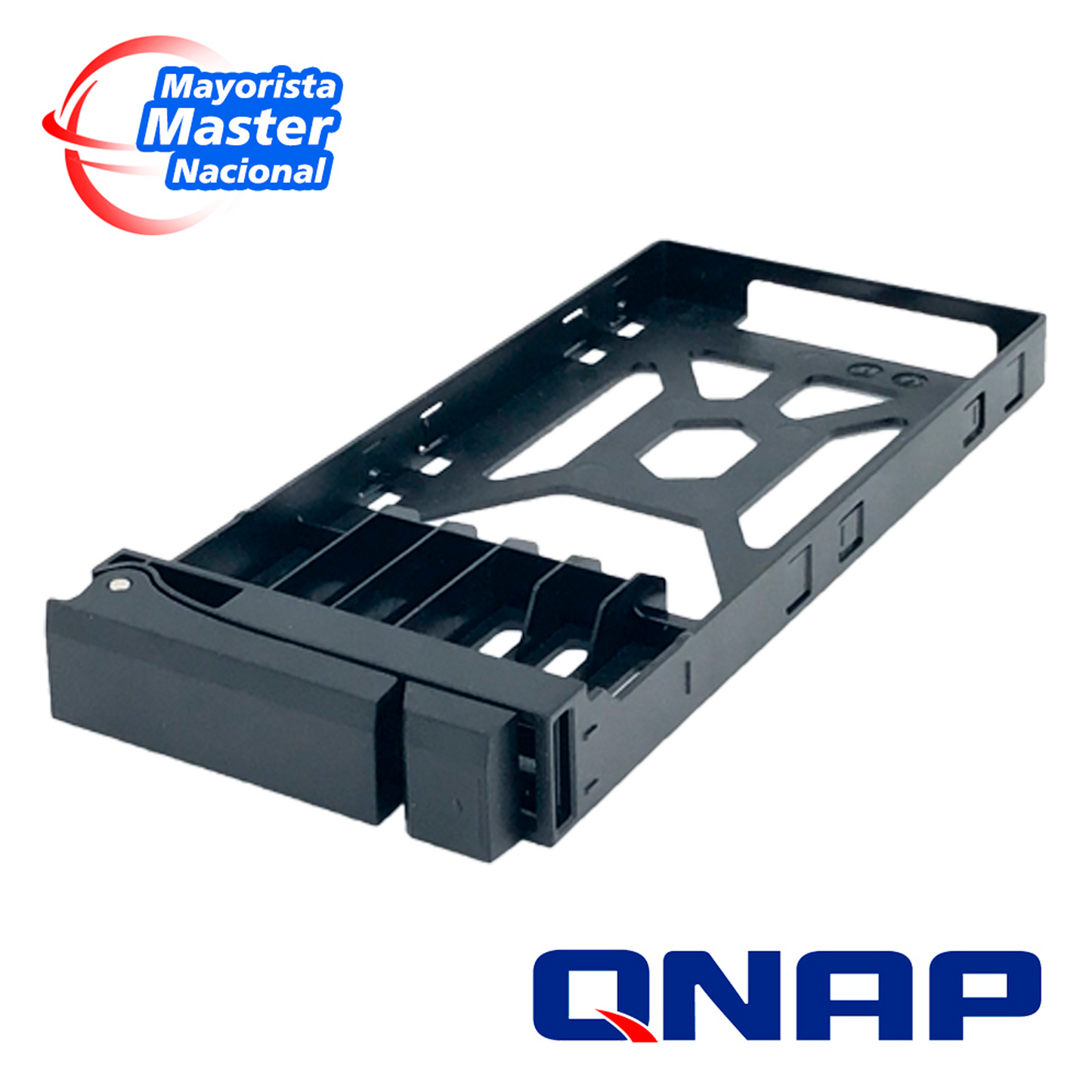 qnap tray-25-nk-blk01 ssd tray for 2.5" drives without key lock black plastic  tooless
