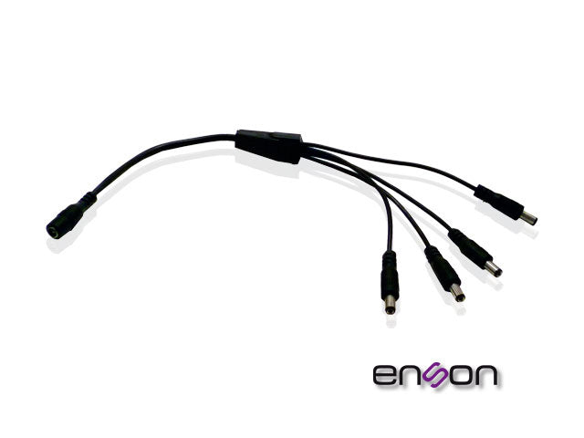 distribuidor tipo pulpo enson ens-dc14 de 1 a 4 canales ideal para alimentacion de camaras de cctv