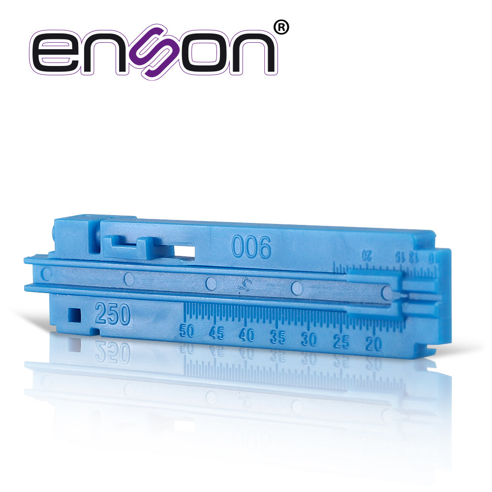 base para medir corte de fibra optica enson ens-fld para cable de fibra de 900 micras y 250 micras