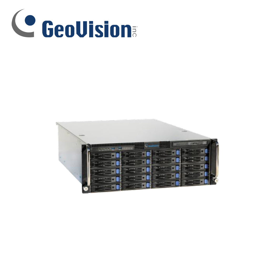 vms hotswap geovision uvs-vms-i9u08-64a / 64 canales / windows 11 pro 64 bits / intel i9 / h264-h265 / vga / ram 64gb / 8 slots de disco duro / raid 0/1/5/6