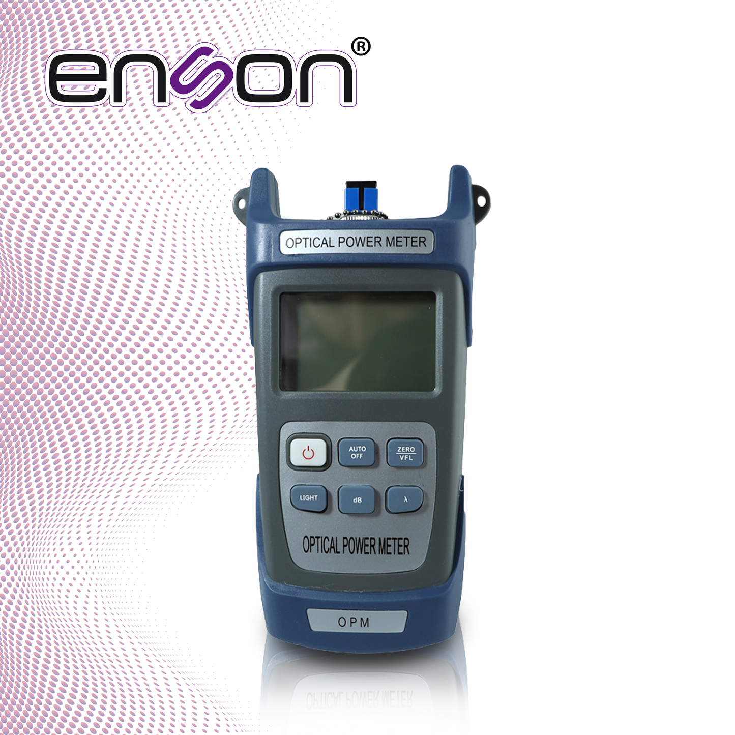 medidor de potencia de fibra optica enson ens-fopower puerto sc