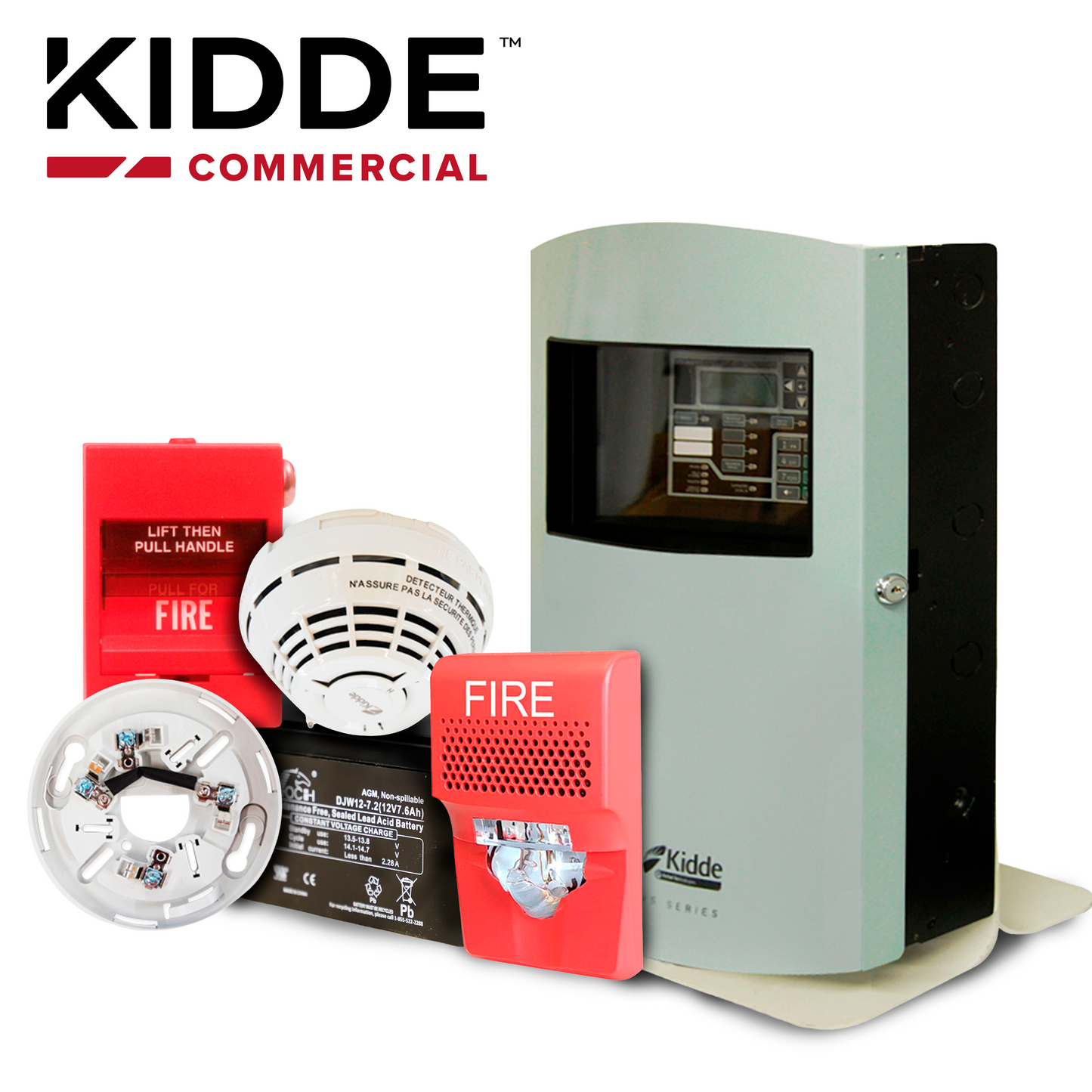 kit basico para deteccion de incendio para sitios de 169 a 200 mts cuadrados / ideal para retail - oficinas y consultorios que requieren proteccion esencial con instalacion rapida y optimo costo