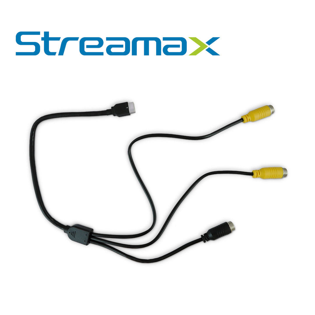 cable de entrada y salida de video streamax adplus-cable de video / conector 10 pines adplus / 1 canal ahd + 1 canal ip / salida para conectar un monitor de 4 pines / compatible con adplus 2.0 - v1.1