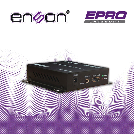 extensor hdmi enson ens-he8200r modulo receptor ideal para soluciones de transmision de video y audio por protocolo ip uno a varios requiere modulo transmisor ens-he8200t