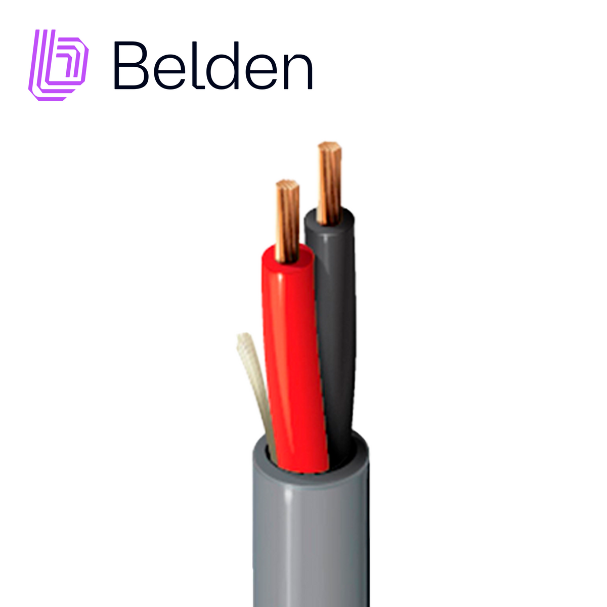 cable de altavoz 1311a 0081000 / interior / gris / 2 conductores / 12 awg / multifilar / forro pvc / cmr / libre de oxigeno / bobina / 1000 pies 305 metros