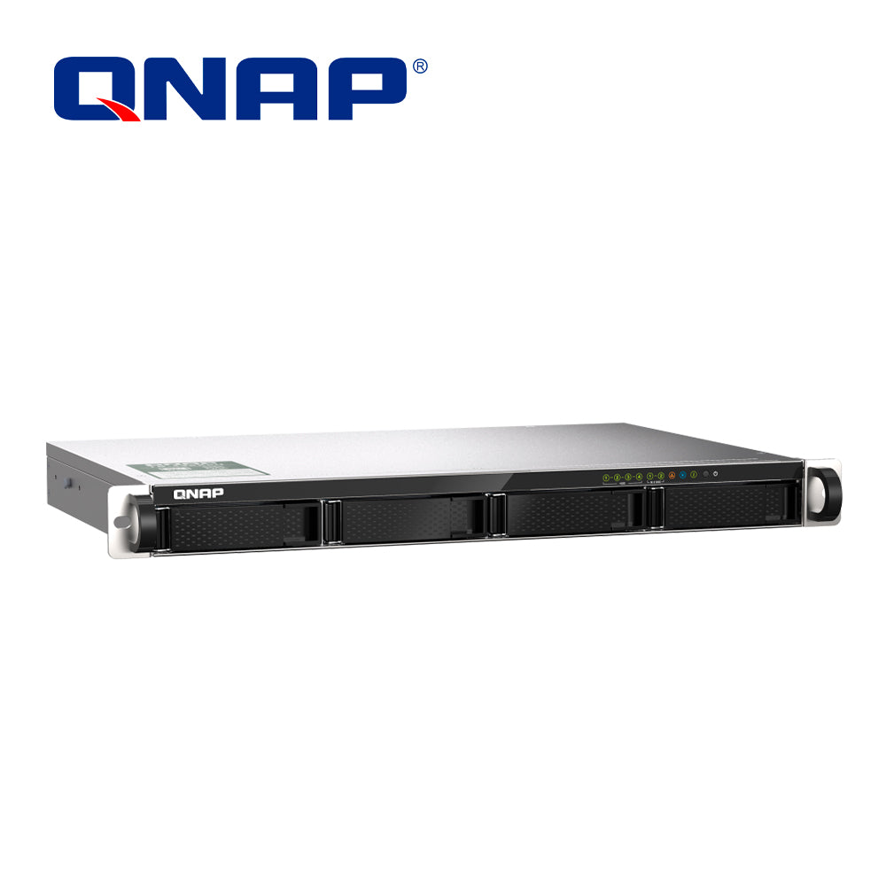 nas qnap ts-435xeu-4g-us / 4 bahias 1ur / 4gb ddr4 ram / 2 x 10gbe sfp y 2 x 2.5gbe rj45 / procesador marvell octeon tx2