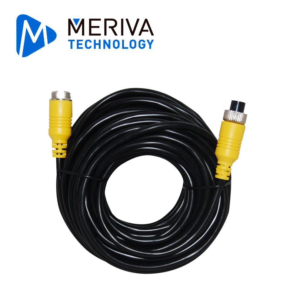 cable din de aviacion serie eco meriva technology mbce110 / 4 pines / 10 metros / compatible con camaras ahd
