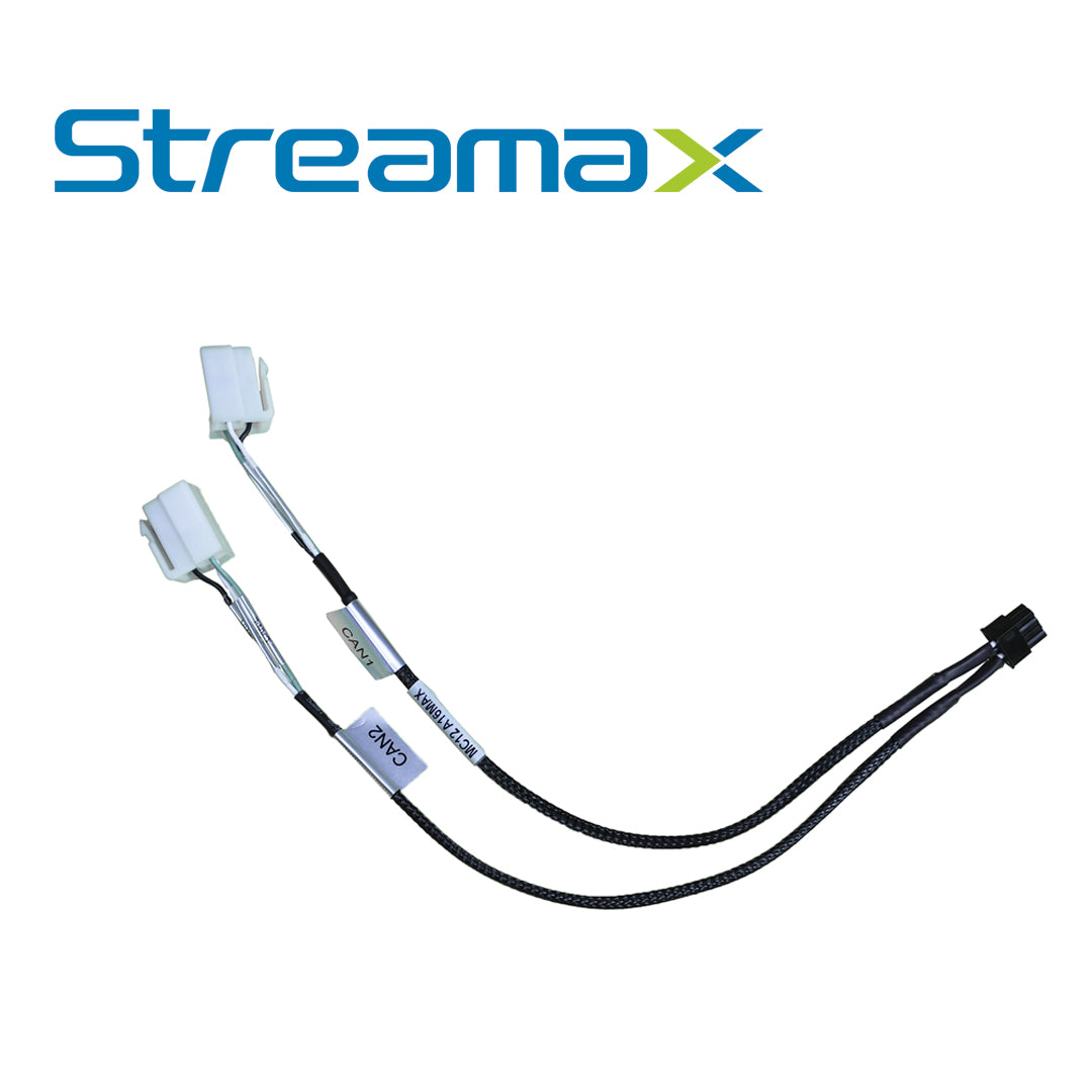 cable de conexion meriva streamax mc12 a16max / can (1-2) / conector 5557 de 8pin / 30cm / compatible con dvr movil a16max