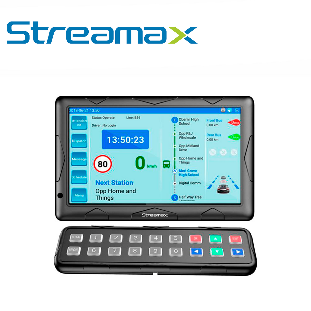 pantalla interactiva streamax mxpad / 10.1 pulgadas / conector din 10 pines / touch / integracion con mdvr / sistema android / asistencia al conductor / bocina integrada / solucion para autobus / compatible con mdvrs serie mx3npro y a8pro
