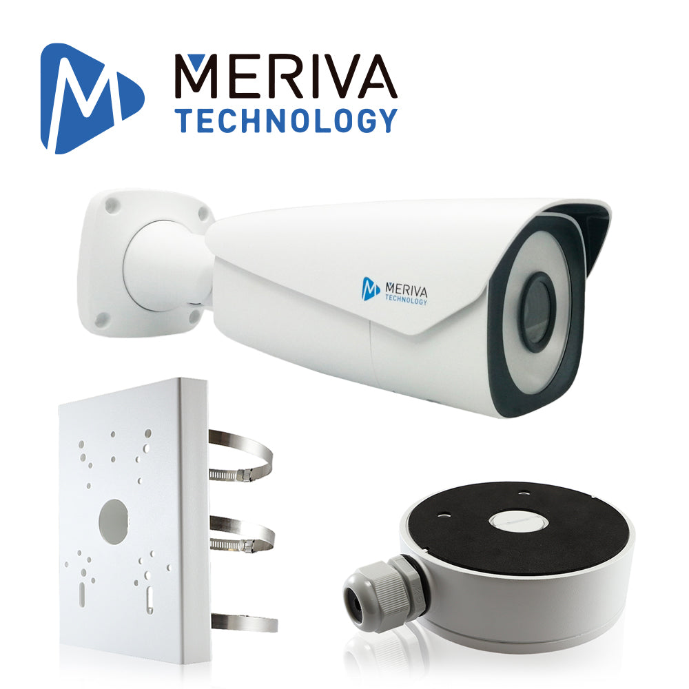 kit reconocimiento facial con base meriva technology mafr-22mpkit / incluye 1 camara bullet ip 2mp lente motorizado 7-22mm mafr-200 + 1 caja de conexiones mva-jb0302 + 1 soporte de poste mva-jb0501