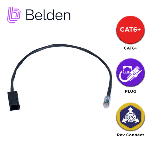 flexplug utp revconnect cat6+ belden rv6ffpubk18-s1 / negro