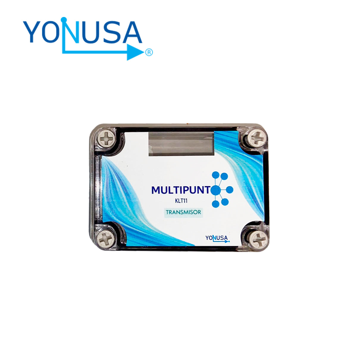 transmisor para solucion multipunto yonusa klt11. alcance aproximado 1000 m. sobre linea de vista frecuencia de 915mhz voltaje de entrada 12vdc capacidad de relevador 16a. 250 vac(inrush50a).