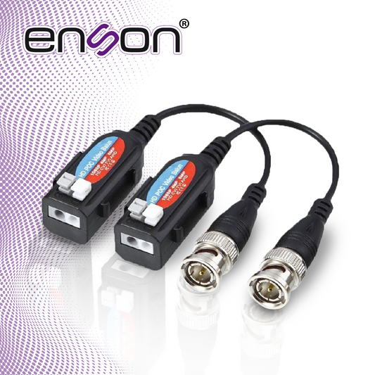 transceptor pasivo 4k poc enson ens-vt4k con proteccion contra sobre tensiones soporta resoluciones 720p 960p 1080p 3mp 4mp 5mp 4k