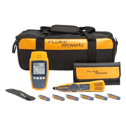 Kit Profesional de Verificador de Red MicroScanner PoE, para Comprobación de Redes de Voz, Datos, Video y PoE 802.3af, at, bt y UPOE, con Pantalla LCD Retroiluminada