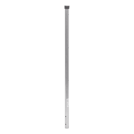 Poste de ESQUINA para Cerca Electrificada. Tubo Galvanizado cal. 18 de 1" Diam. y 0.8m Alto con Tapón, ideal para 3 Aisladores