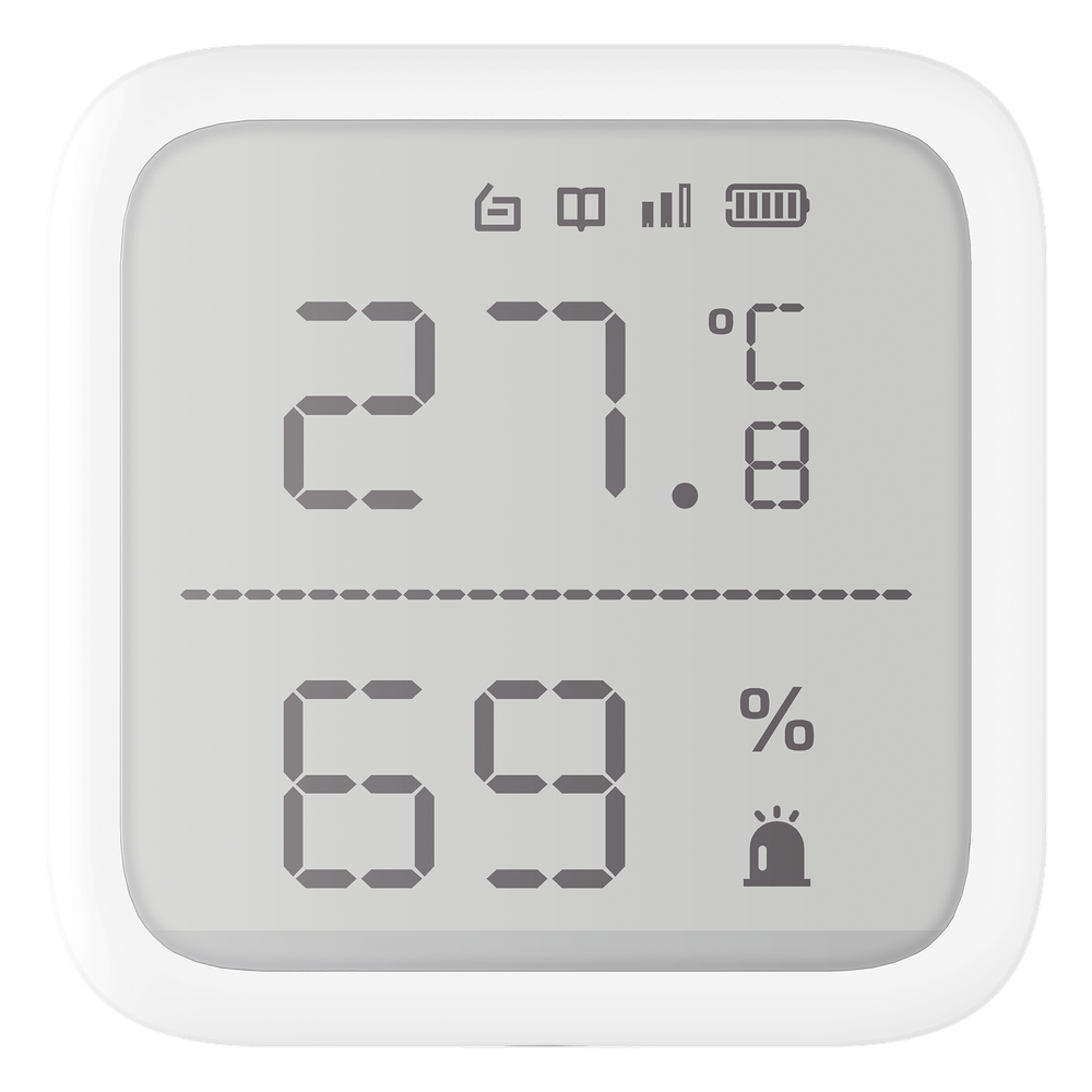 (AX PRO) Detector de Temperatura y Detector de Humedad Inalámbrico / 2.7" de Tamaño / Uso en Interior / Rango de Detección desde  -35°C hasta 99°C