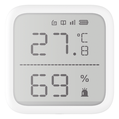 (AX PRO) Detector de Temperatura y Detector de Humedad Inalámbrico / 2.7" de Tamaño / Uso en Interior / Rango de Detección desde  -35°C hasta 99°C