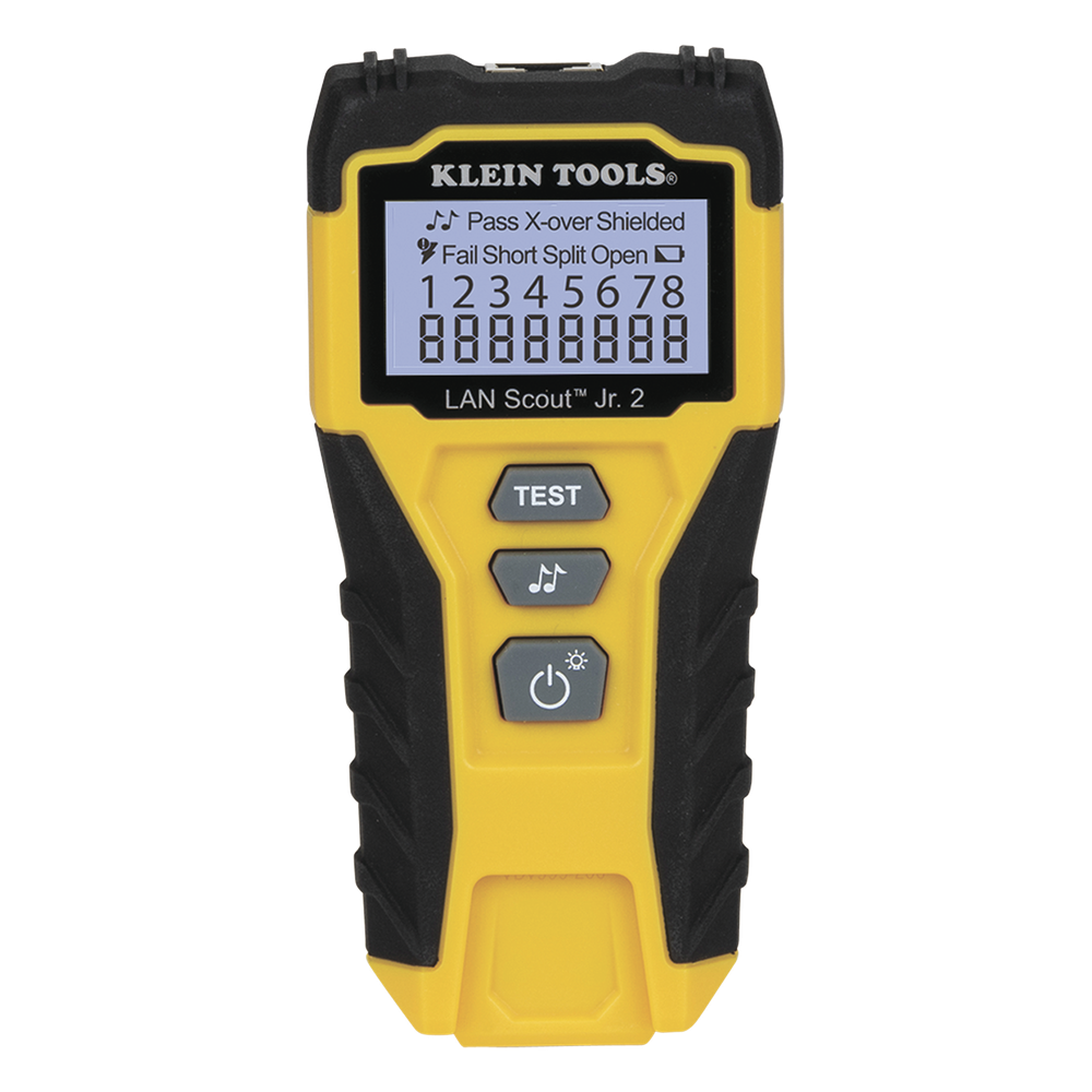 Tester  de Cable LAN Scout™ Jr. 2/ Para: Prueba aprobada/ Error de Cableado/ Falla de Circuito Abierto o Cortocircuito/ Par Dividido/ Blindaje.