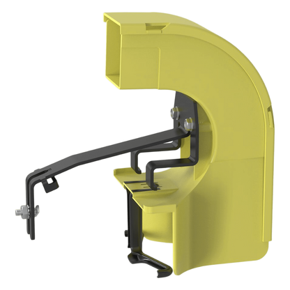 Bajada Para Canaleta FiberRunner™, Uso con Medidas 4x4, 6X4, 12X4, o 24X12, Con Reducción a 2X2, Color Amarillo