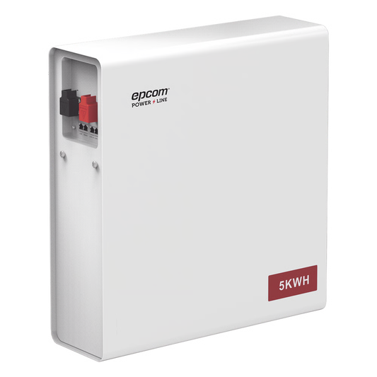 Batería de Litio Hierro Fosfato (LiFePO4)  de 5 Kwh, 51.2 Vcc, 100 Ah, Outdoor, Instalación a pared