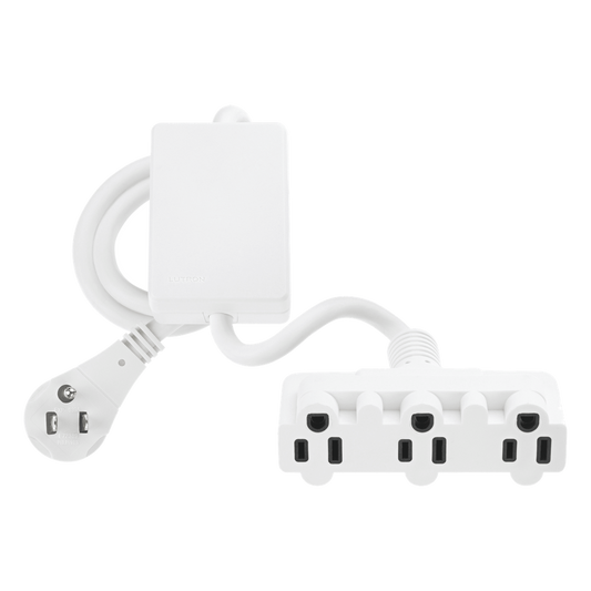 Módulo enchufable de encendido y apagado Maestro Wireless para cargas de uso general, 15 A a 120 V, 3 receptáculos, control con Pico y sensores Radio Powr Savr