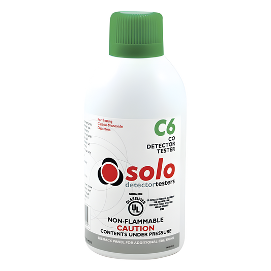 Lata De Gas De Monóxido De Carbono (CO) Genuino Para Prueba De Detectores De CO, Uso Manual o En Dispensadores SOLO-330/SOLO-332, Listado UL