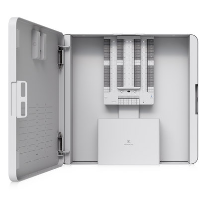 Kit Alarm Hub UniFi Protect / Integración de Alarmas Cableadas / 32 Zonas / Gestión desde UniFi Protect / PoE++ / Respaldo por Batería